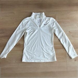 SOLD Nike Women's White Dri-Fit Running Long Sleeve Top